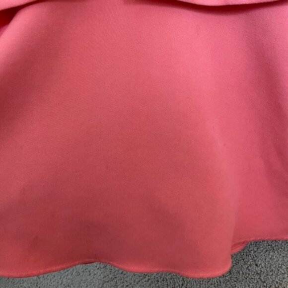 BCBG Leann Lace-Applique V-Neck Gown Dress Orange - Picture 6 of 7